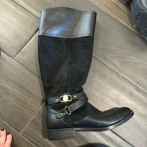 Black size 10 Bandolino knee-high boots